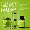 HUM Flatter Me Supplement for Daily Bloating - 18 Full Spectrum Digestive Enzymes to Support Food Breakdown - Ginger, Fennel Seed & Peppermint for Nutrient Absorption (30-Day Supply)