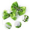 2PC Green Fairy Hair Bow Clips for Girls Women 4 Inch Toddler Princess Costume Dress Up Accessories for Tinkerbell