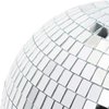 Mirror Disco Ball 8 Inch Hanging Disco Ball for Party Wedding Holiday Home Decoration, Silver
