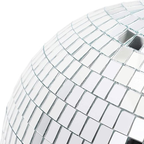 Mirror Disco Ball 8 Inch Hanging Disco Ball for Party Wedding Holiday Home Decoration, Silver