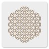 MAGJUCHE Sacred Geometry Stencil 6 Inches, Reusable Flowers of Life Stencil for Painting DIY Crafts Decor