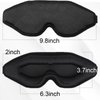 Eye Mask for Lash Extensions, Sleep Mask for Side Sleeper, Eyelash Sleeping Mask for Extensions,100% Block Out Light Sleeping Eye Mask for Women Men,3D Sleeping Mask Adjustable Strap Ear Plugs