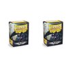 2 Packs Dragon Shield Classic Black Standard Size 100 ct Card Sleeves Individual Pack …