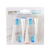 Voom Sonic Pro 7 Series Replacement Brush Heads Advanced Bristle Technology Soft Dupont Nylon Bristles Oral Care - White - Pack of 4