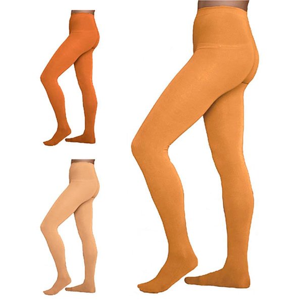 ChloeNoel Figure Skating Light Tan Footed Tights TF8830 Light Tan Adult Small