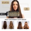 AM 8:00 Round Hair Brush for Blow Drying, Salon Blowout Hair Styling with Antistatic Bristles for Wet or Dry Hair, Ceramic Ion Thermal Barrel with 4 Hair Clips