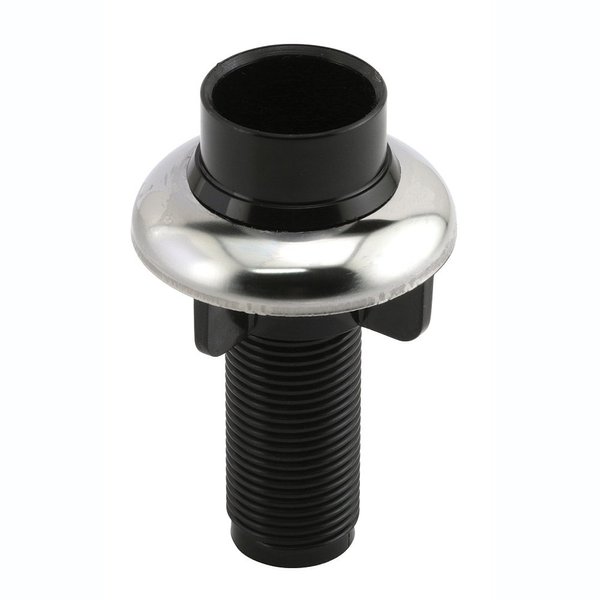 Prime-Line MP53055 Faucet Hose Sprayer Guide, Plastic Construction, Black in Color with Chrome Ring (2 Pack)
