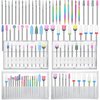 47 Pcs Nail Drill Bits Sets 3/32 Inch Electric Diamond Ceramic Acrylic Gel Nail Bit Kit Nail Supplies Carbide Cuticle Bit for Nail Drill Remover Bits for Home Salon Gel Nails Manicure Pedicure Tools