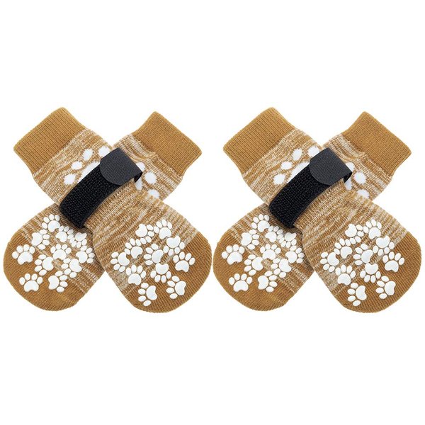 EXPAWLORER Anti-Slip Dog Socks,Dog Boots&Paw Protectors to Prevent Licking,Dog Shoes for Hot/Cold Pavement, Double Sides Non-Skid Traction Control on Hardwood Floor for Senior Dogs