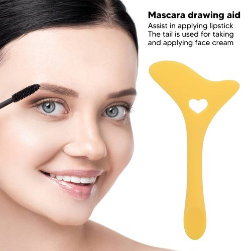 FILFEEL Stencils, Silicone Tip Aid Eyebrow Pencil Stencil, Multifunctional Mascara Drawing Aid Makeup Applicator Tool for, Eyebrow Pencil and