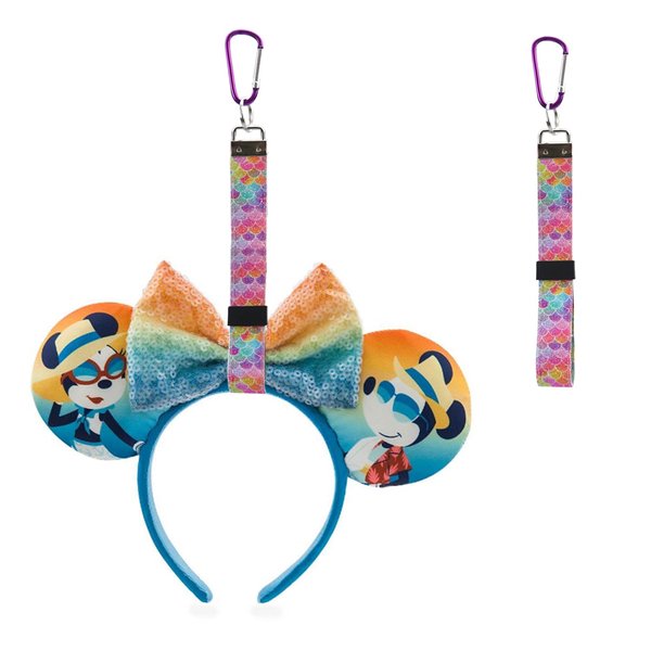 3 Pack Mouse Ear Holder for Backpack Bag Headband Holder Strap with Hook Trip Accessories Lanyard for Hanging Mouse Ear