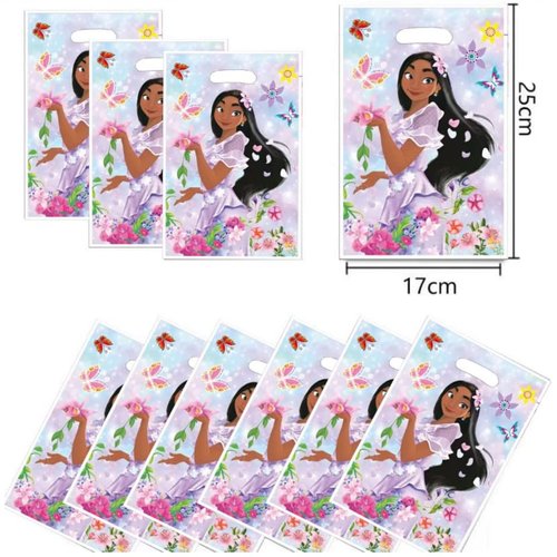 30Pcs En-canto Birthday Party Supplies，isabella themed birthdays decorations Party Gift Bags Candy Bags Party Supplies for Kids，Birthday Party Decorationsfor boys and girls