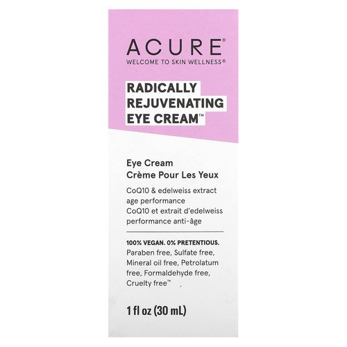 ACURE Radically Rejuvenating Eye Cream, 1 Fl. OZ. - Pack of 2.
