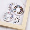 Pandahall 3 Boxes Glass Rhinestone Gems 2mm 3mm Nail Art Mixed Color Pointed Back Diamond Rhinestone Beads