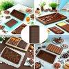 MUMAEVYT 0.8-Inch Deep Chocolate Bar Molds with Piping Bags and Tips Set, Perfect for DIY Dubai Pistachio Filled Bars,Candy,Cream Cake Decorating Kit,BPA-Free Food-Grade Silicone, Easy to Use & Clean