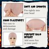 NACHLYNN 2/4/6/ Pcs Halloween Bald Cap for Adult Makeup Latex Bald Caps Nylon Bald Wig Cap Costume for Halloween Party Men (Novel, 4)