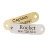 dogIDs Custom Personalized Stainless Steel Rivet-On Dog Collar Nameplates - for 1 Inch Wide Collars
