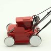Compact Dollhouse Miniature Lawn Mower, Educational Toys Red Coated Mini Lawnmower for,Interactive Game, Over Age Kids