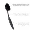 Artis Elite Black Oval 7 Brush | Oval Makeup Brush | Luxury Synthetic Foundation Brush | Ideal for foundation, SPF, Skincare | Use with liquids, powders, and creams | Creates Airbrush Finish