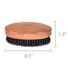 Fendrihan Genuine Boar Bristle and Pear Wood Military Hair Brush, Made in Germany MEDIUM STIFF BRISTLE