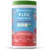 Amazing Grass Kidz Superfood: Vegan Protein & Probiotics for Kids with Beet Root Powder & 1/2 Cup of Leafy Greens, Strawberry Blast, 15 Servings