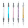 5Pcs Silicone Nail Brushes for Nail Art - Double Head Design, Nail Design Tools in 5 Colors