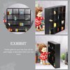 Home Decor Doll House Furniture Miniature Wooden Storage Rack 16 Grid Display Shelf Model Wooden Mini Doll House Furniture Accessories Decoration 1: 12 Storage Rack Locker Shelf