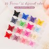 Choicbaby 80 Pcs Mini Butterfly Hair Clips for Girls 16 Colors 90s Girls Mini Hair Clips with Box Toddler Claw Clips Butterfly Clips for Hair
