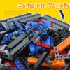 Domoni Technical Beam Frame Thin Axle Liftarm Set for Lego Kits 284 Pieces Robot Helicopter Propeller Moc Supplemental Brick Set