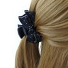 Meilliwish Noble Beautiful Lady Hair Claw Clip 1 PCS(D91)(AllBlack)