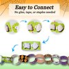 300 Halloween-Themed Paper Chain Strips for Crafting. No Glue or Tape Needed. Kid Friendly & Family Fun. 10 Spooky Patterns. Over 50 Feet of Paper Chains for Party Decorations & Classroom Decorations