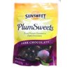 Sunsweet, Plums Sweets, Dark Chocolate Covered Prunes, 6oz Bag (Pack of 3)