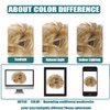 Mitrygreen Messy Hair Bun Piece Extension Elastic Rubber Band Synthetic Chignon Hair Accessories Hair Piece for Women Girls Kids Silver Gray