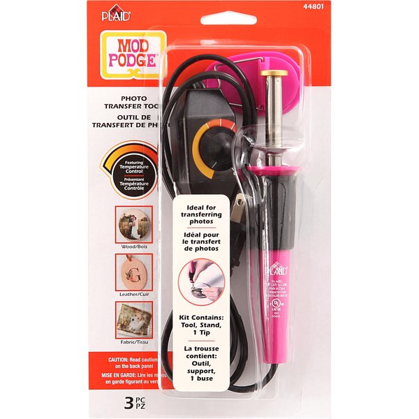 Mod Podge 3-Piece Photo, Lightweight Easy-to-Use Transfer Tool with Variable Temperature Control and Pen-Like Grip, Perfect for DIY Arts and Craft Supplies, 44801, Multi