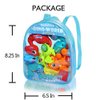 Dinosaur Toys , 6 Pack Wind Up Pull Back Dinosaur Toys for 3,4,5,6 Years Old Girls Toddlers Boys, Dinosaur Birthday Party Supplies Favors with Dinosaur Backpack