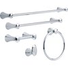 DELTA FAUCET 73850 Lahara Wall Mount Pivot Arm Toilet Paper Holder Bath Hardware Accessory in Polished Chrome