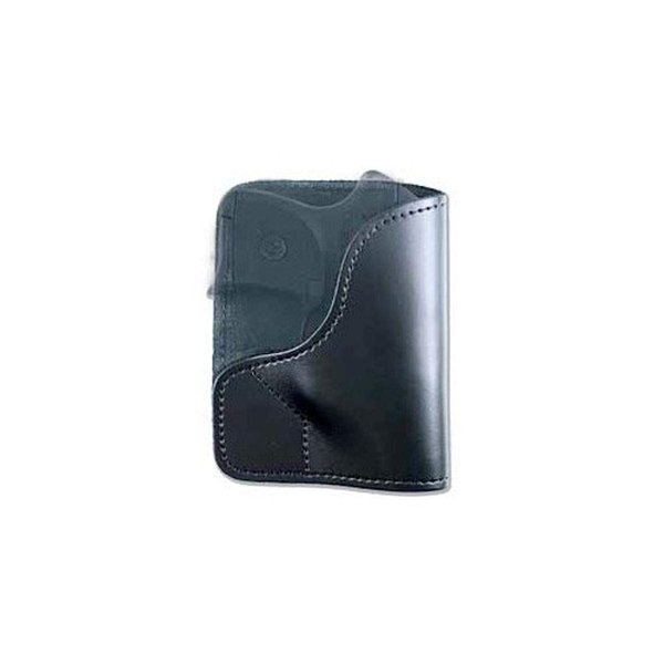DeSantis Trickster Holster, Made of Unlined Leather, Fits SIG P238, P238 Equinox; KAHR P380, Taurus 738, Ruger LCP 380CAL, KELTEC P3AT, and P32, Unisex Gun Holster, Ambidextrous, Black