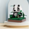 MEIEST Mini Animals Building Blocks Set,Land Animal Themed Collection Construction Building Bricks Toy,Cute Home Decors,6+(Panda)