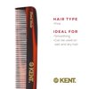 Kent F3T Fine Tooth Comb for Hair Care/Parting Comb and Combs for Men and Combs for Women - Dandruff Hair Comb/Kent Mens Combs for Hair Fine Teeth Comb Hair Comb Fine/Men Comb Comb for Women