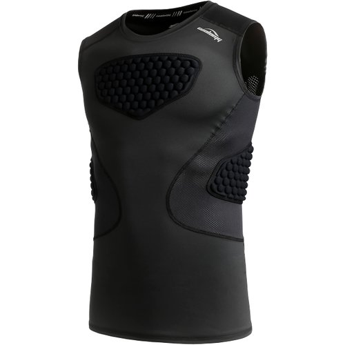 COOLOMG Youth Baseball Padded Shirt Kids Chest Protector Rib Heart Guard Sternum Protection for Football Softball Lacrosse Goalies XS