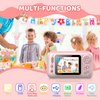 Makolle Kids Camera, Kids Camera for Girls, Kids Digital Camera, Kid Video Camera for vlogging, Kids Video Camera with Flip-up Lens for Toddler Camera 3 4 5 6 7 8 Years Old Girls