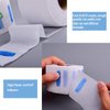 Erioctry 2 Rolls Disposable Barber Neck Strip Stretchy Paper Neck Band Neckband Hair Cutting Barber Salon Ruffle Tissue Strip Collar Wrap Hairdressing Accessory for Salon Hair Cutting Styling