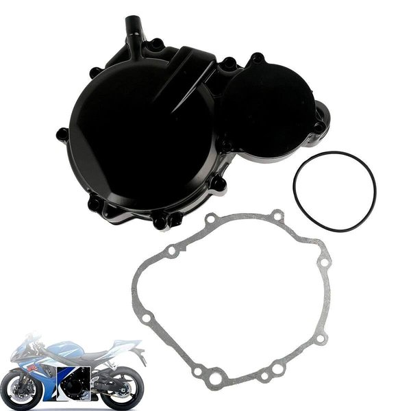 TCMI Engine Stator Crank Case Cover For Suzuki GSXR 600 750 GSX-R600 750 2006-2019, Black