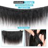 ALLRUN Straight Bundles Human Hair 14 16 18Inch 10A 100% Unprocessed Brazilian Virgin Raw Hair 3 Bundles Straight Human Hair Bundles Human Hair Extensions Remy Hair Double Weft