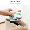 Squeeze Coin Purse, PU Leather Coin Pouch Change Holder for Woman Girls (Raining Hearts)