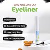 MAMAEARTH Soothing Waterproof Eyeliner for Women 3.5ml - Almond Oil & Castor Oil - 10-Hour Long Stay, Smudge-Free Black Matte Finish