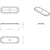 Jeffrey Alexander B812-BNBDL Knob Cabinet Backplate