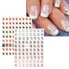 JMEOWIO 8 Sheets Poker Nail Art Stickers Decals Self-Adhesive Pegatinas Uñas Black Red Heart Nail Supplies Nail Art Design Decoration Accessories