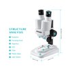 Aomekie® Microscope for Kids Students 20X 40X with 10Pcs Slides Insect Specimen Stereo Microscope for Kids with WF eyepieces LED Light Source Portable Stereoscope