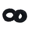 Fashionable Elastic Hair Band Hair tie Made of Cotton Hair Tie/Perfect Suitable for Ponytail Holder for Women Pack of 2 (black)